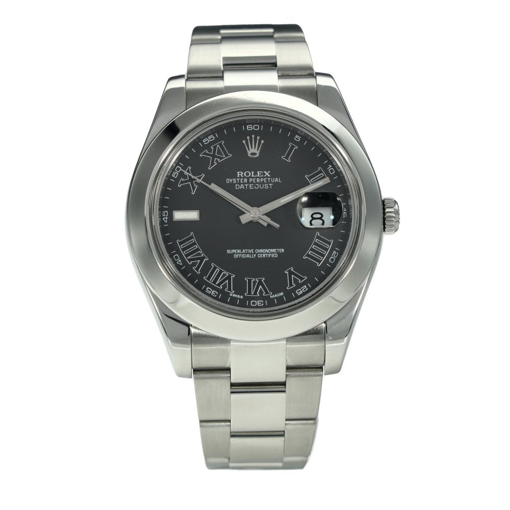 Datejust II 116300 – Black Roman Dial – 2017