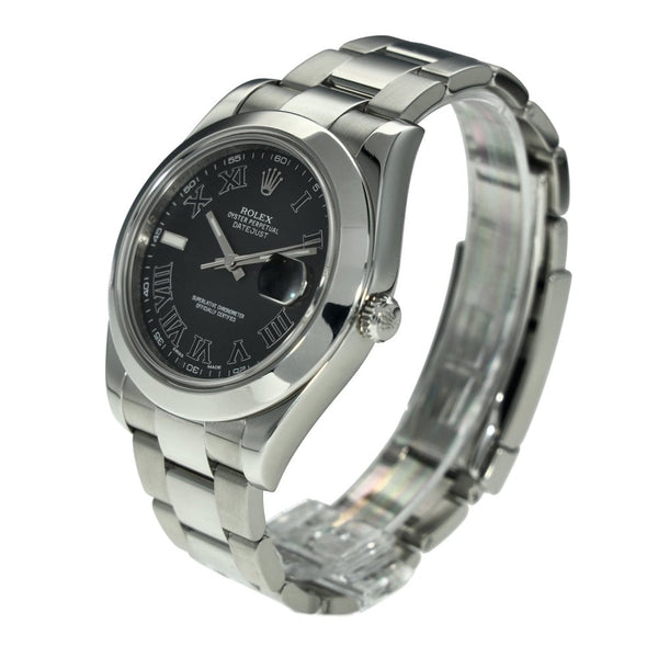 Datejust II 116300 – Black Roman Dial – 2017