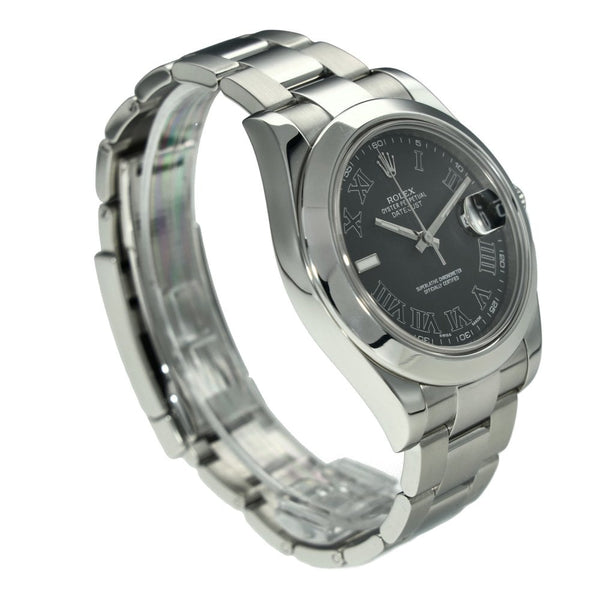 Datejust II 116300 – Black Roman Dial – 2017