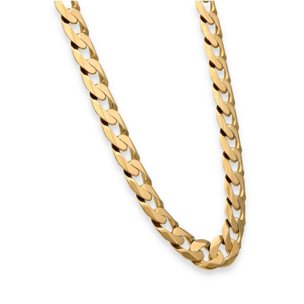 9ct Yellow Gold Heavy Curb Chain - 24" - 87.8g