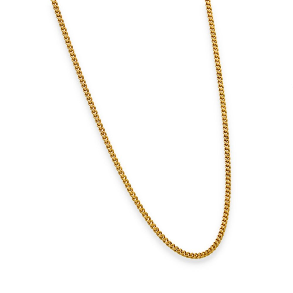 9ct Yellow Gold Fine Curb Chain - 18" - 5.9g