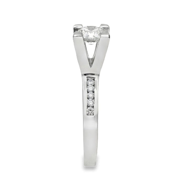 950 Platinum Certified Diamond Engagement Ring -Size L -1.58ct