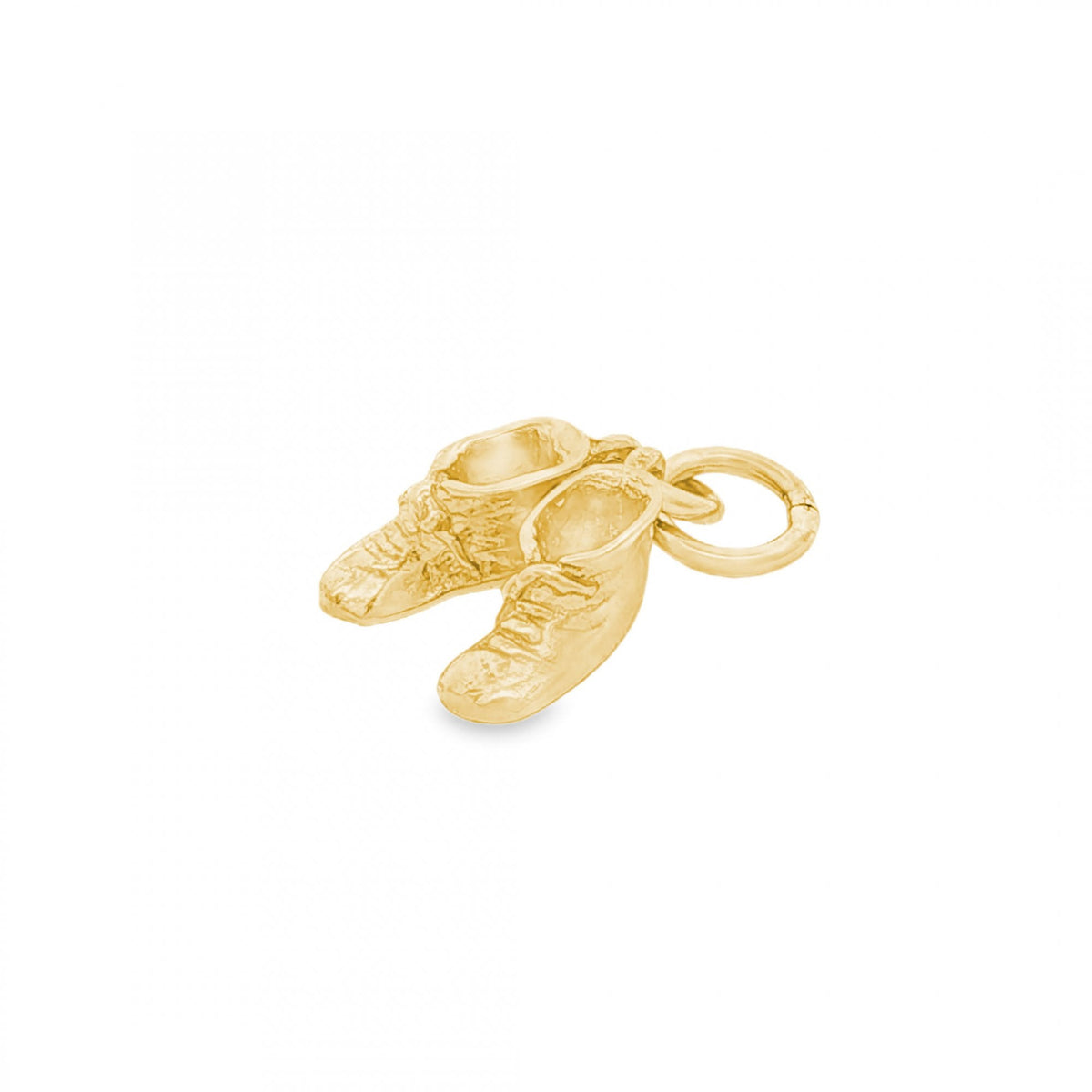 9ct Yellow Gold Hollow Boots Charm - 11x15x4.5mm - 1.8g