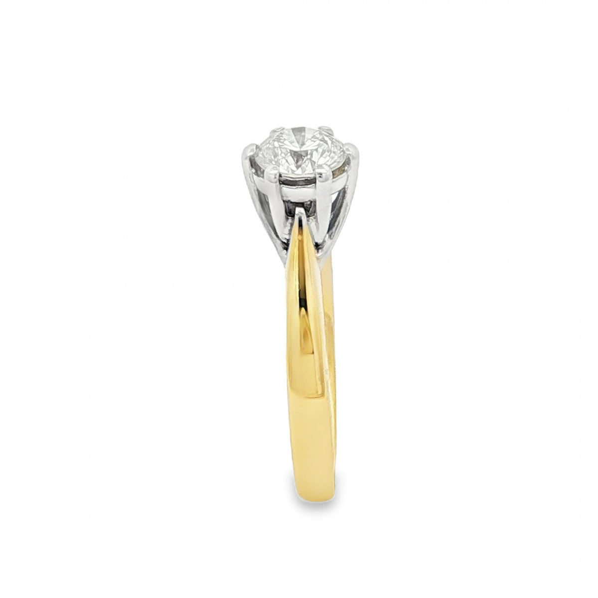 18ct Yellow Gold Diamond Engagement Ring - Size I½ - 0.50ct
