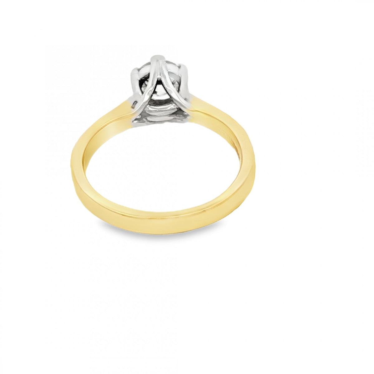 18ct Yellow Gold Diamond Engagement Ring - Size I½ - 0.50ct