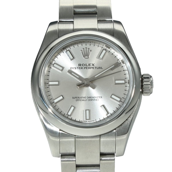 Oyster Perpetual 176200 – Silver Baton Dial – 2017