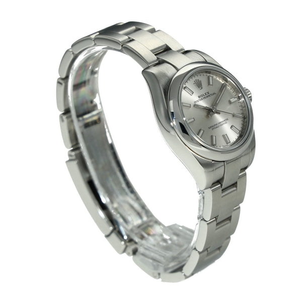 Oyster Perpetual 176200 – Silver Baton Dial – 2017
