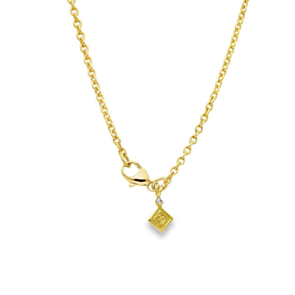 18ct Yellow Gold Diamond Pendant & Trace Chain - 18" - 0.60ct