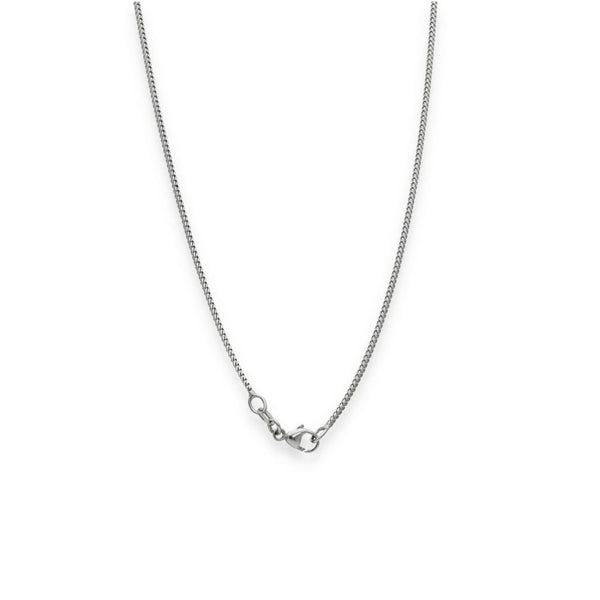 9ct White Gold Fine Spiga Chain - 18" - 4.2g