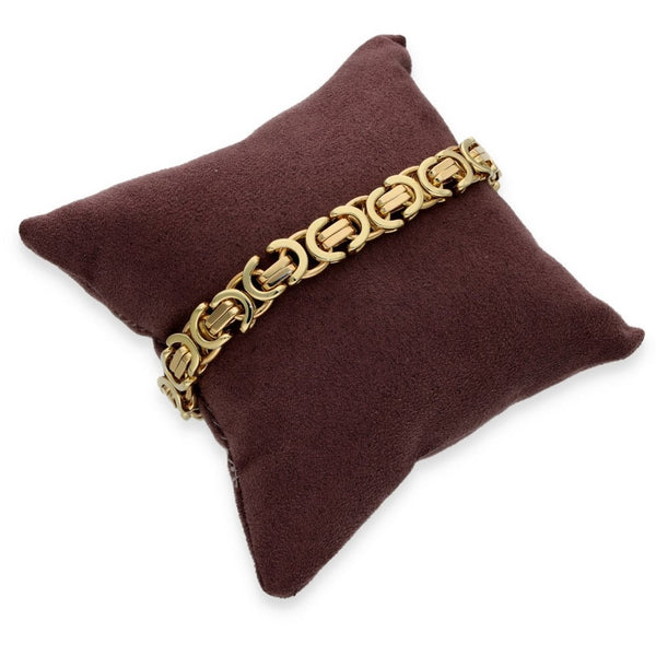 9ct Yellow Gold Heavy Kiss-Link Bracelet - 8.5" - 44.3g