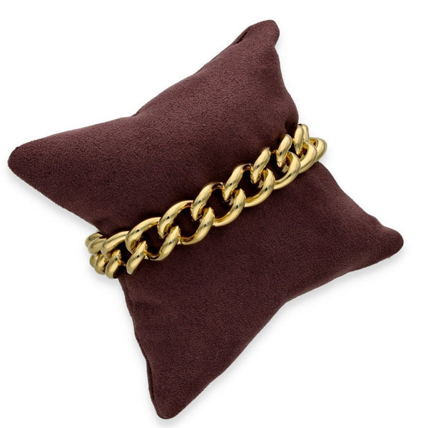 9ct Yellow Gold Heavy Curb Bracelet - 8" - 83.1g