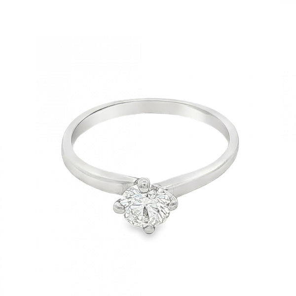 950 Platinum Diamond Engagement Ring - Size J - 0.37ct