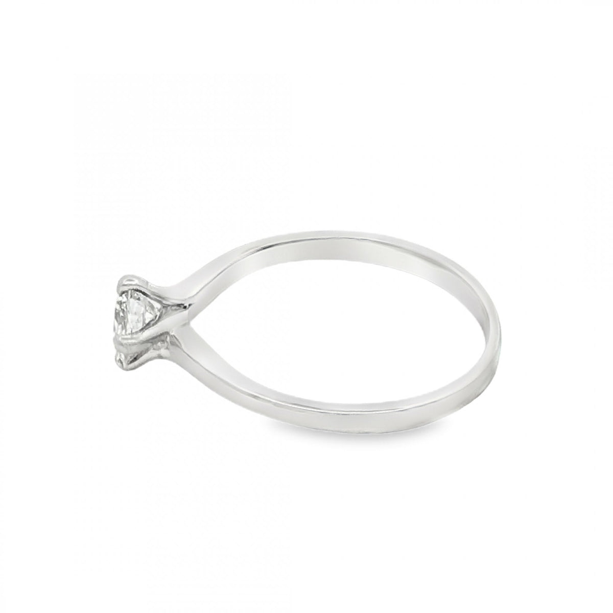 950 Platinum Diamond Engagement Ring - Size J - 0.37ct