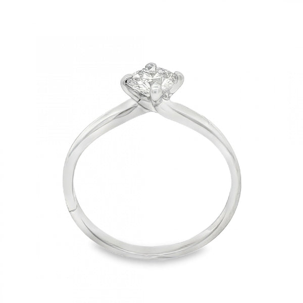 950 Platinum Diamond Engagement Ring - Size J - 0.37ct