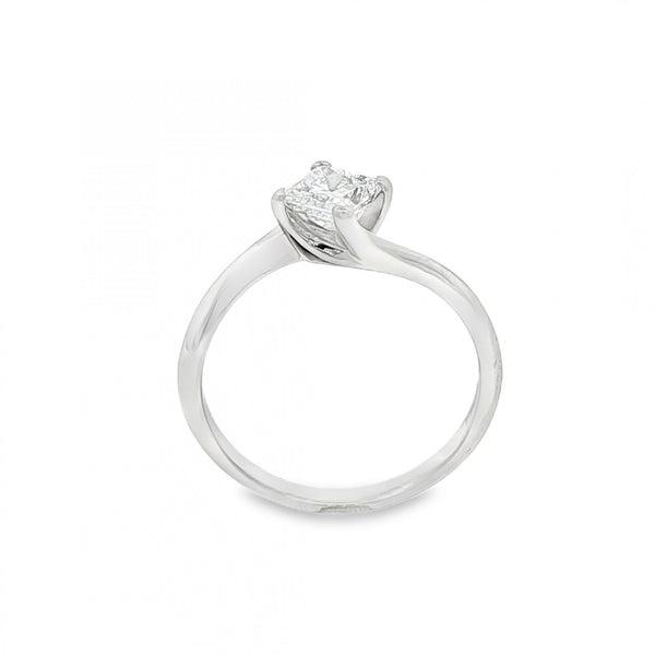 950 Platinum Princess Diamond Engagement Ring - Size J - 0.51ct