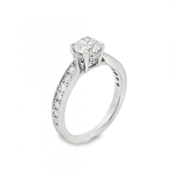 950 Platinum Diamond Engagement Ring - Size K½ - 1.04ct