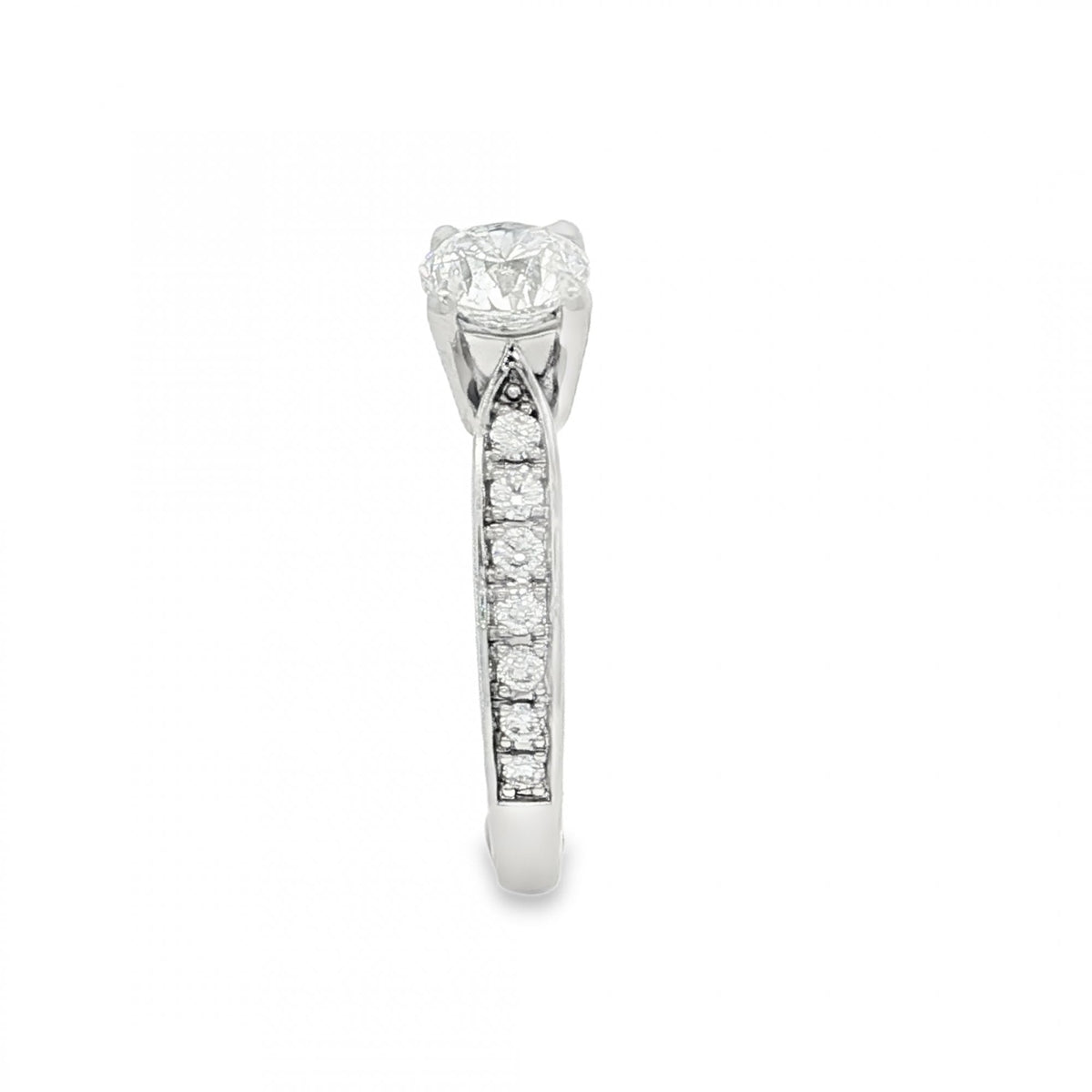 950 Platinum Diamond Engagement Ring - Size K½ - 1.04ct