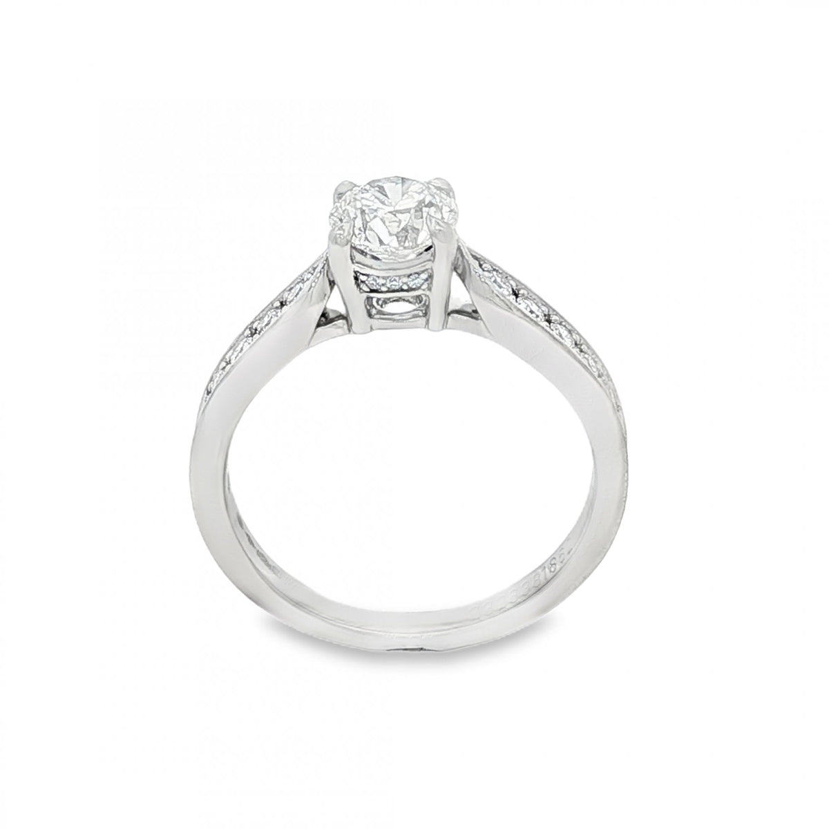 950 Platinum Diamond Engagement Ring - Size K½ - 1.04ct