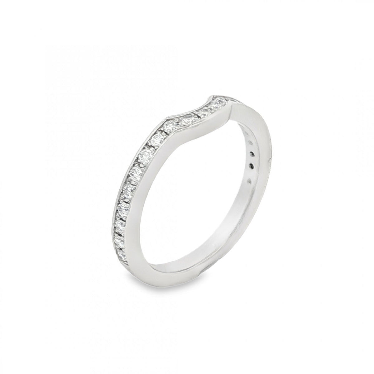 950 Platinum Diamond Enhancer Ring - Size K½ - 0.315ct