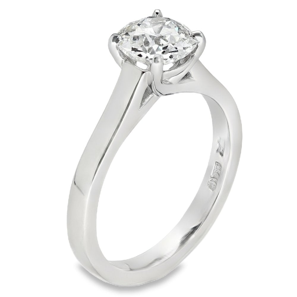 950 Platinum Cushion-Cut Diamond Engagement Ring - 1.31ct