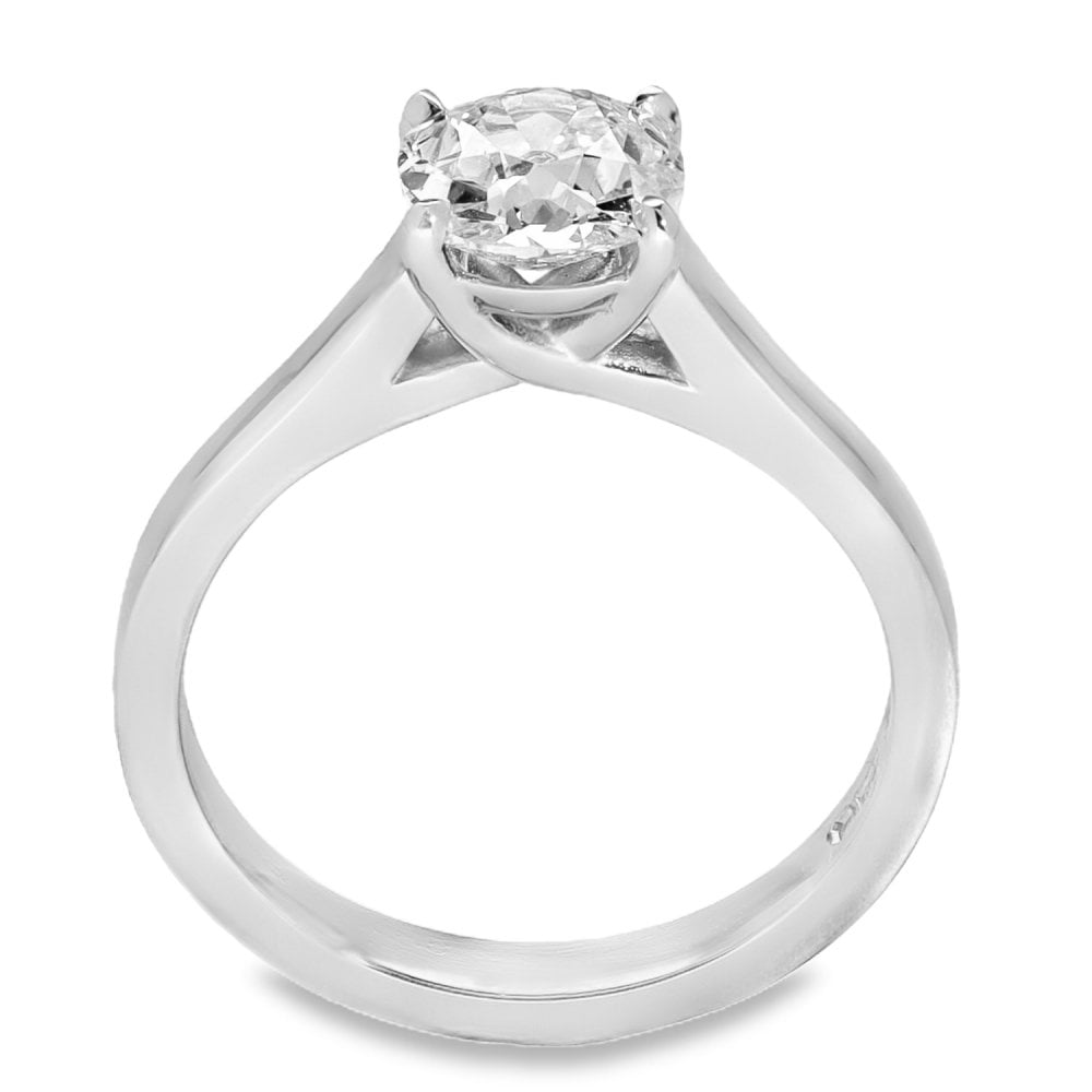 950 Platinum Cushion-Cut Diamond Engagement Ring - 1.31ct