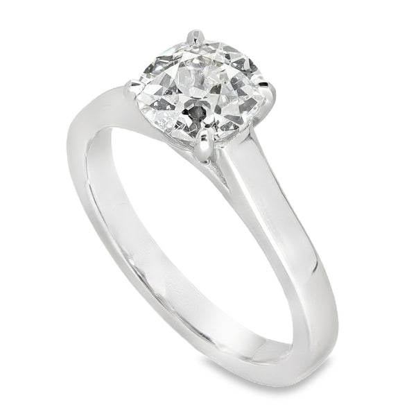 950 Platinum Cushion-Cut Diamond Engagement Ring - 1.31ct