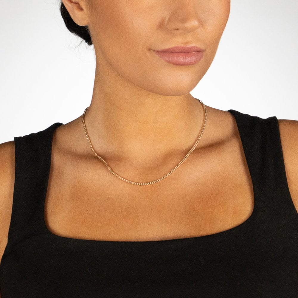 9ct Yellow Gold Foxtail Chain - 18" - 3.7g