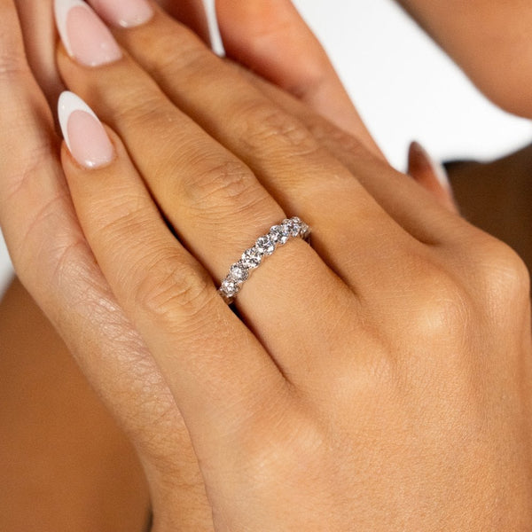 2.40ct White Gold Diamond Eternity Ring - F/VS2