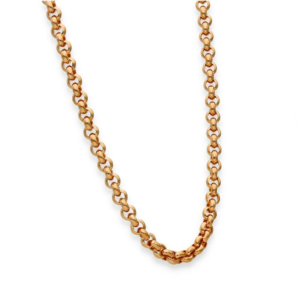 9ct Rose Gold Heavy Albert Style Chain - 28" - 57.2g
