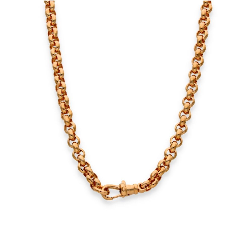 9ct Rose Gold Heavy Albert Style Chain - 28" - 57.2g