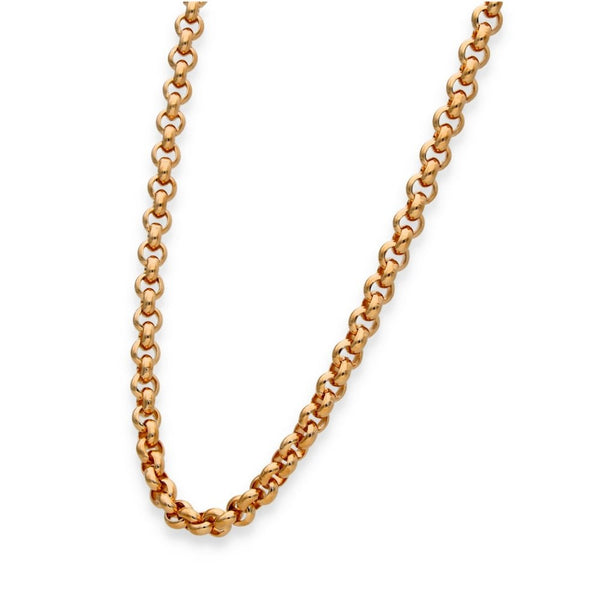 9ct Rose Gold Heavy Albert Style Chain - 28" - 57.2g