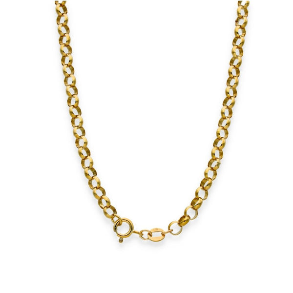 9ct Yellow Gold Round Belcher Chain - 25" - 20.8g