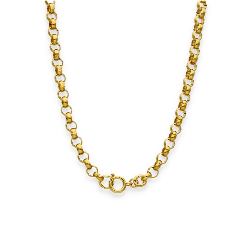 9ct Yellow Gold Round Belcher Chain - 30.5" - 27.8g