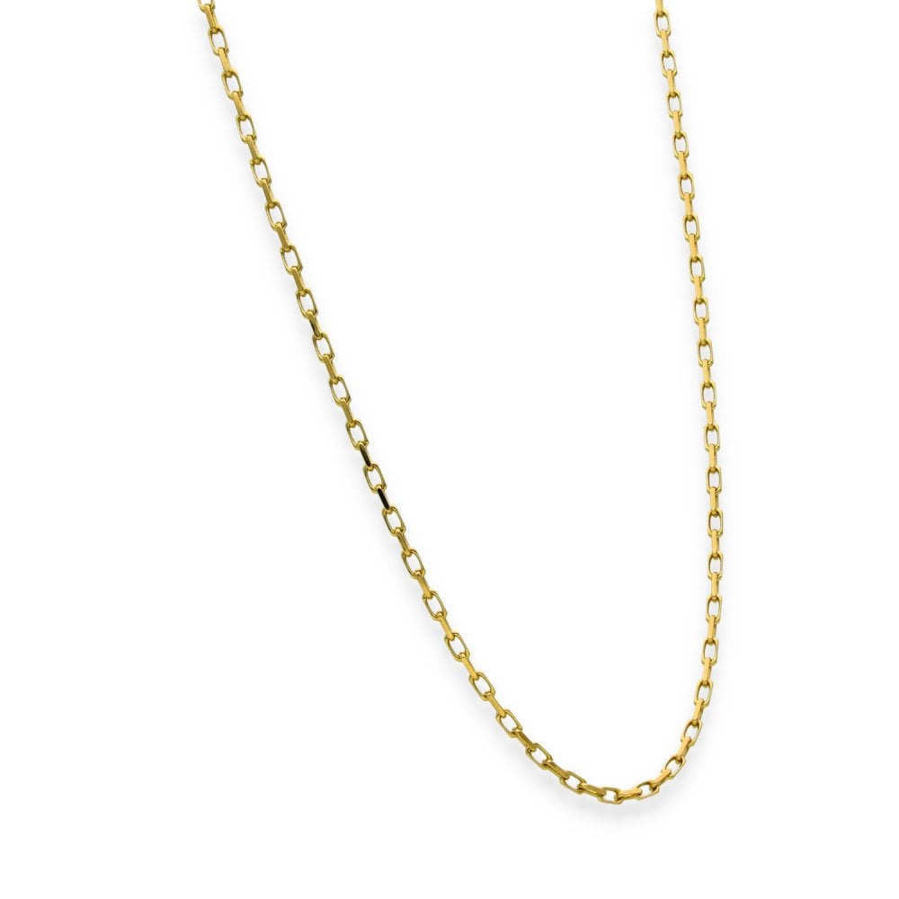 9ct Yellow Gold Trace Chain - 19" - 4.3g