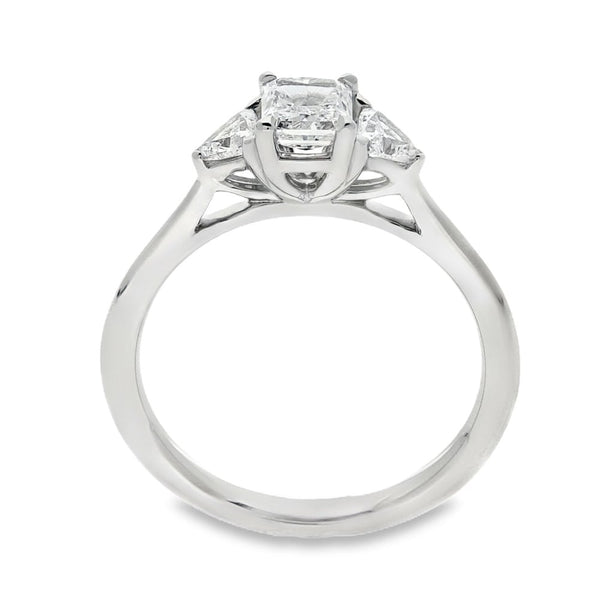 950 Platinum Certified Diamond Engagement Ring - Size M - 1.03ct