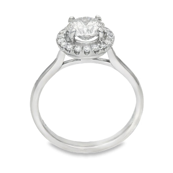 18ct White Gold Diamond Engagement Ring - Size N - 1.31ct