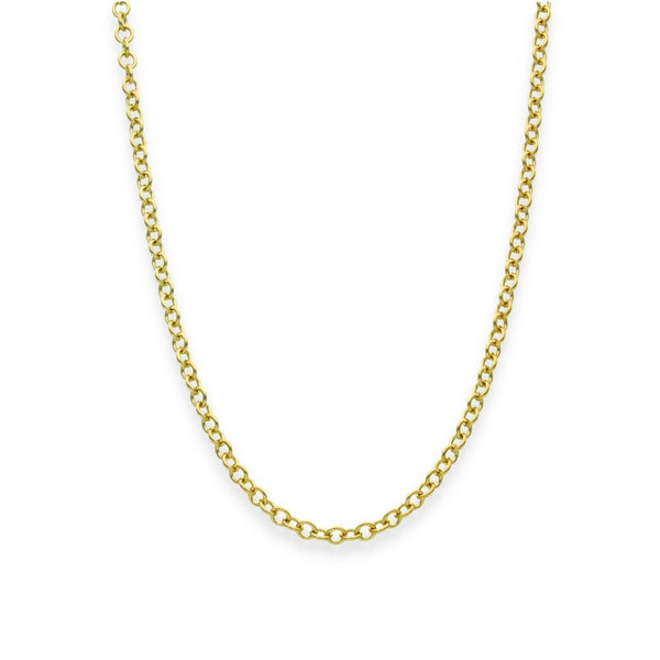 9ct Yellow Gold Round Trace Chain - 18" - 5.5g