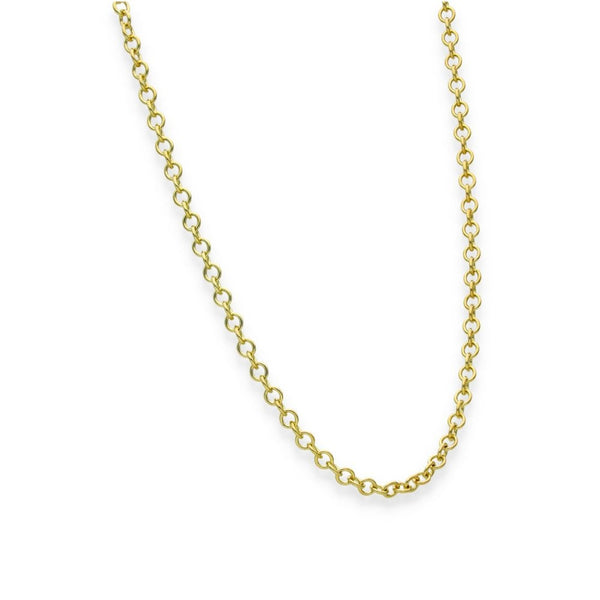 9ct Yellow Gold Round Trace Chain - 18" - 5.5g