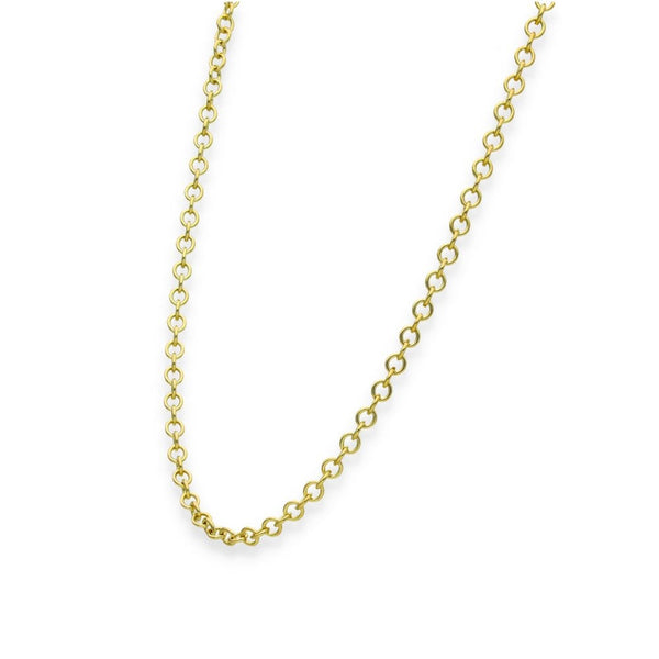 9ct Yellow Gold Round Trace Chain - 18" - 5.5g