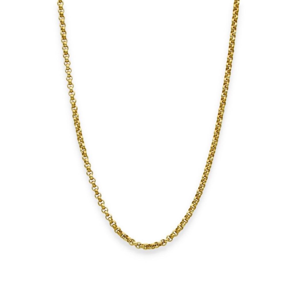 9ct Yellow Gold Closed Belcher Chain - 24" - 10.4g