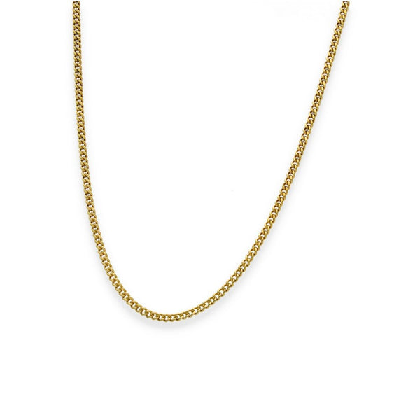 9ct Yellow Gold Fine Curb Chain - 18" - 3.7g