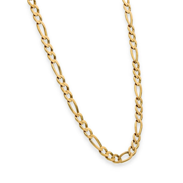 9ct Yellow Gold Figaro Chain - 20" - 13.5g