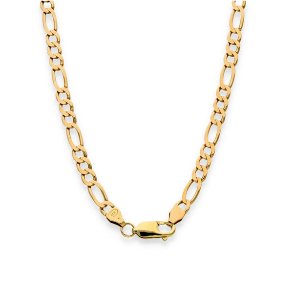 9ct Yellow Gold Figaro Chain - 20" - 13.5g