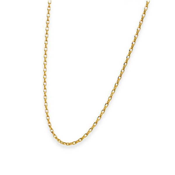 9ct Yellow Gold File Trace Chain - 24" - 3.1g
