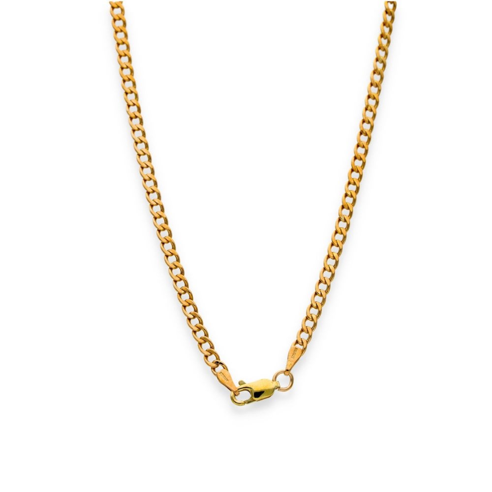 9ct Yellow Gold Fine Trace Chain - 18" - 3.6g
