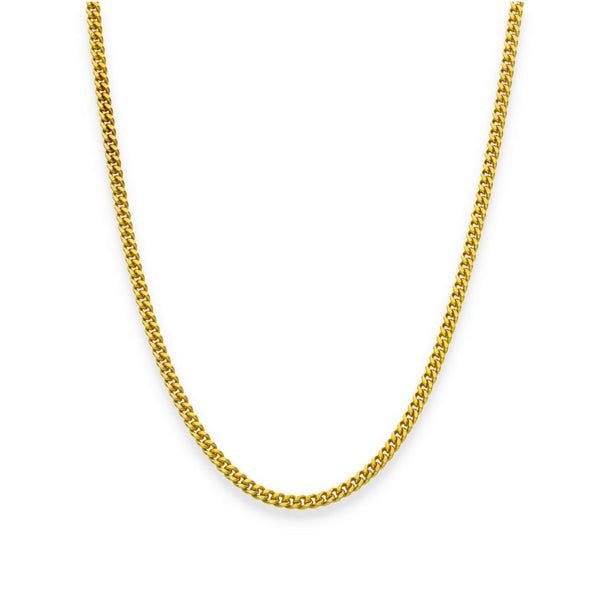 9ct Yellow Gold Fine Curb Chain - 18" - 6.1g