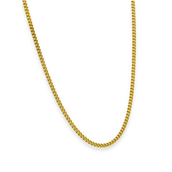 9ct Yellow Gold Fine Curb Chain - 18" - 6.1g