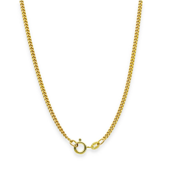 9ct Yellow Gold Fine Curb Chain - 18" - 6.1g