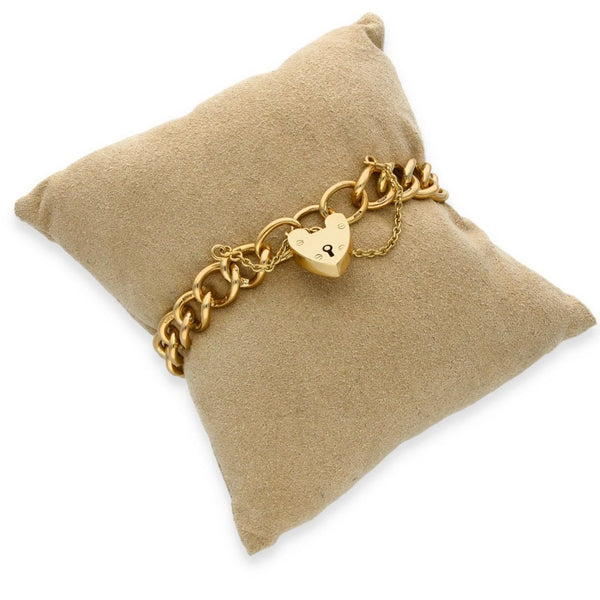 9ct Yellow Gold Curb Bracelet - 17.5cm - 31.1g