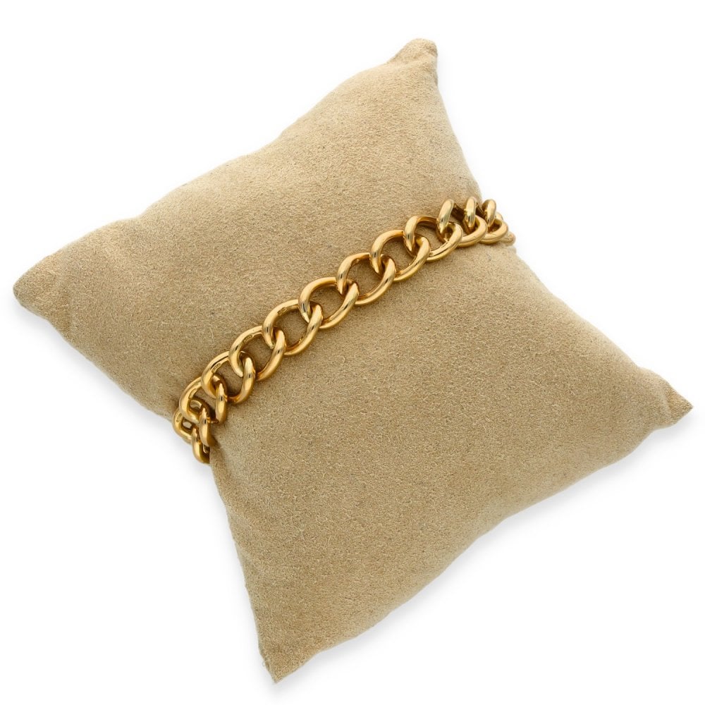 9ct Yellow Gold Curb Bracelet - 17.5cm - 31.1g